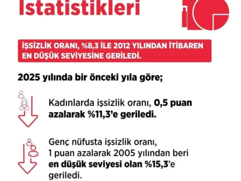 2025’te İşsizlik Oranı Düşüyor: 2,9 Milyon İşsiz